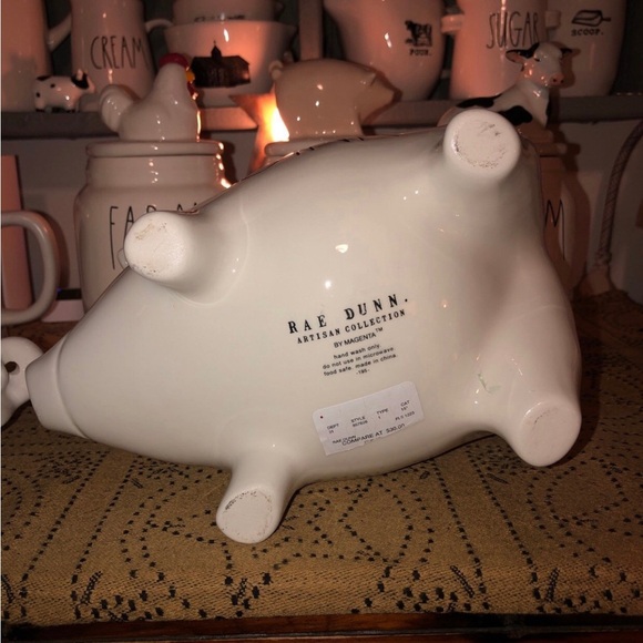 Rae Dunn OINK Pig Canister White - Picture 6 of 11